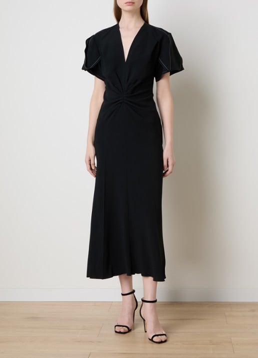 Victoria Beckham Maxi kokerjurk met V-hals