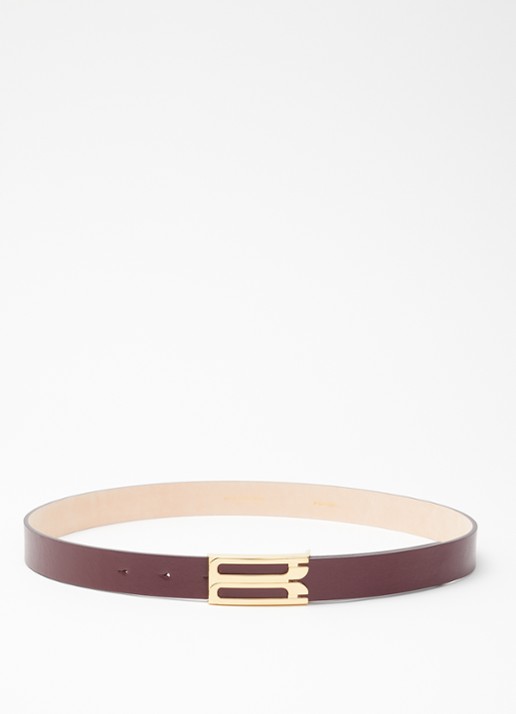 Victoria Beckham Riem van kalfsleer - voorkant bruin