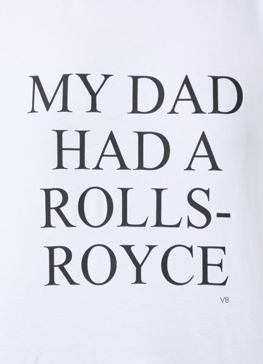 Victoria Beckham T-shirt met print  - detail 2 wit