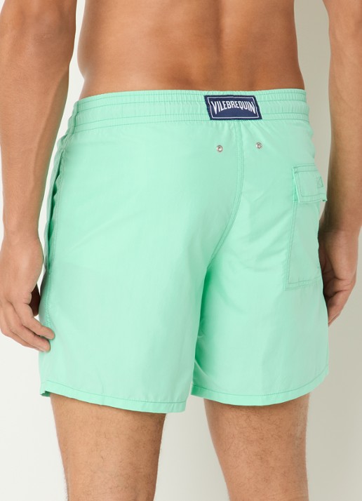 Vilebrequin Moorea zwemshorts met steekzakken - achterkant mint