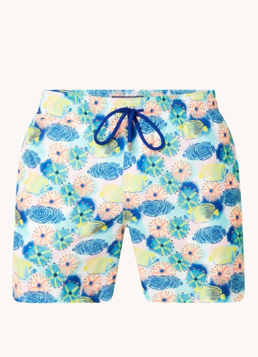 Vilebrequin Zwemshorts met steekzakken en print  - voorkant 2 blauw