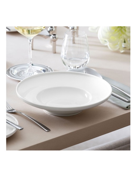 Villeroy & Boch Afina diep bord 25 cm - voorkant 3 gebroken wit