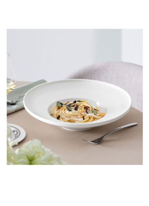 Villeroy & Boch Afina diep bord 29 cm - voorkant 2 gebroken wit