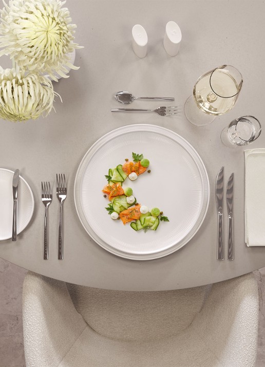 Villeroy & Boch Afina onderbord 32 cm - detail 4 gebroken wit