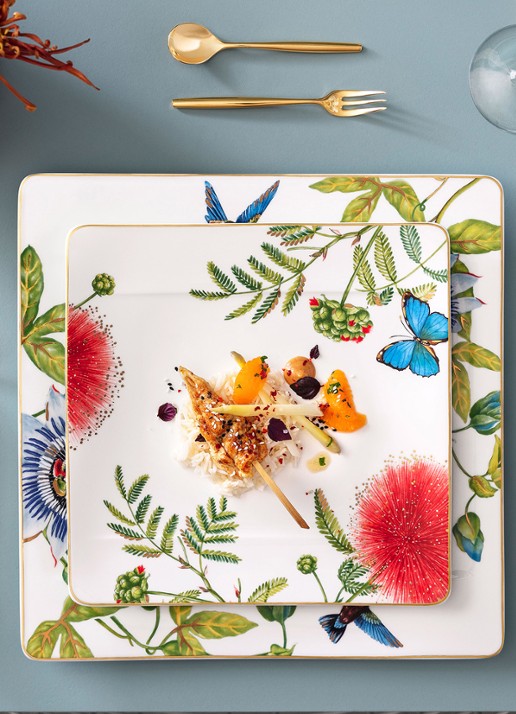 Villeroy & Boch Amazonia dinerbord 27 cm - achterkant 3 groen