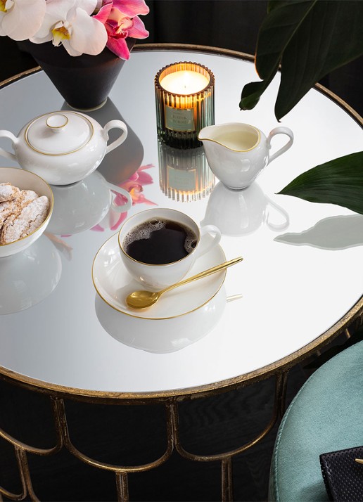 Villeroy & Boch Anmut Gold koffiekopje 20 cl - achterkant 3 gebroken wit