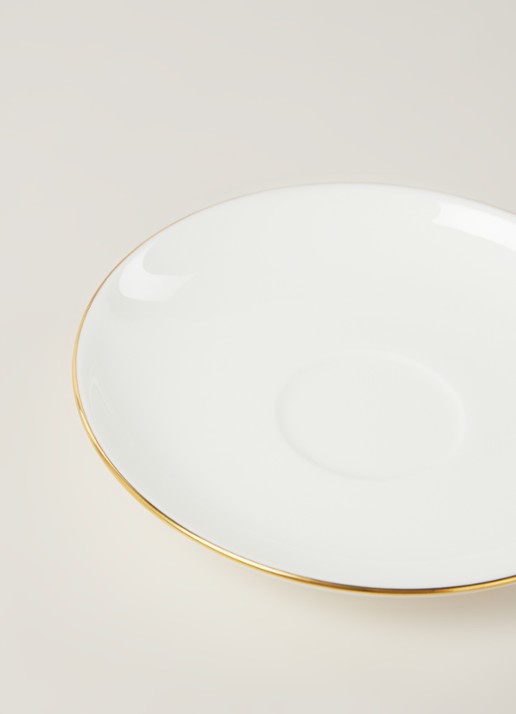 Villeroy & Boch Anmut Gold schotel 12 cm - detail gebroken wit
