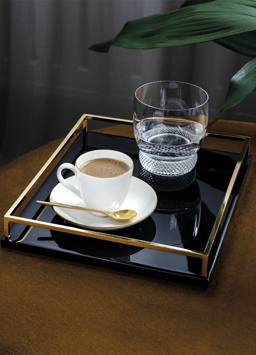 Villeroy & Boch Anmut Gold schotel 12 cm - voorkant 3 gebroken wit