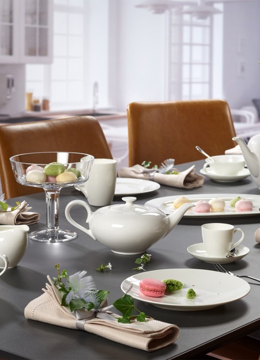 Villeroy & Boch Anmut ontbijtbord 22 cm - detail 5 gebroken wit