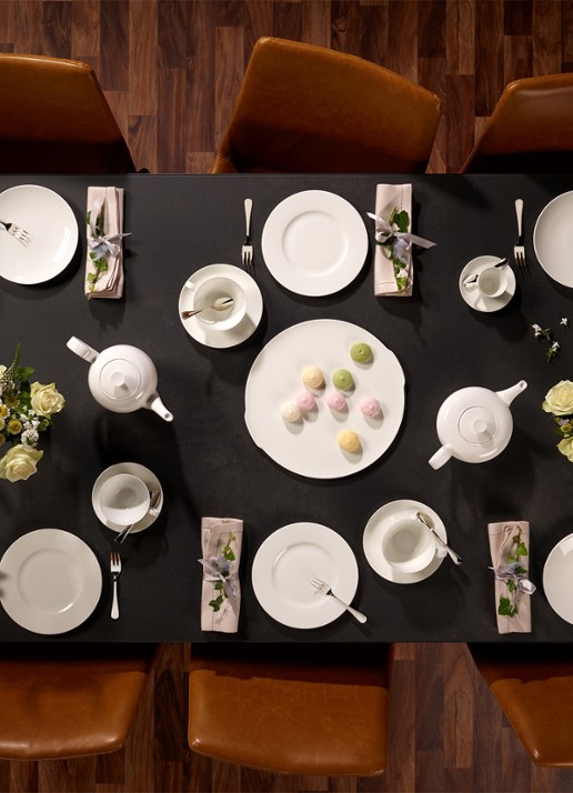 Villeroy & Boch Anmut ontbijtbord 22 cm - detail 6 gebroken wit