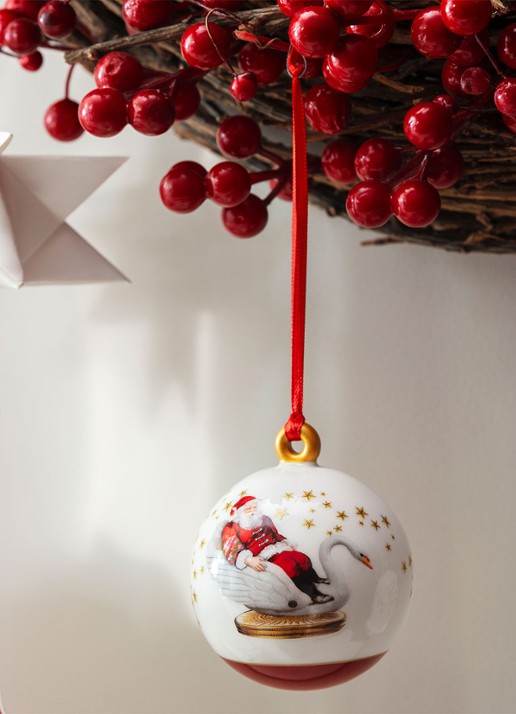 Villeroy & Boch Annual Christmas Edition kerstbal 7,8 cm - voorkant 2 multicolor