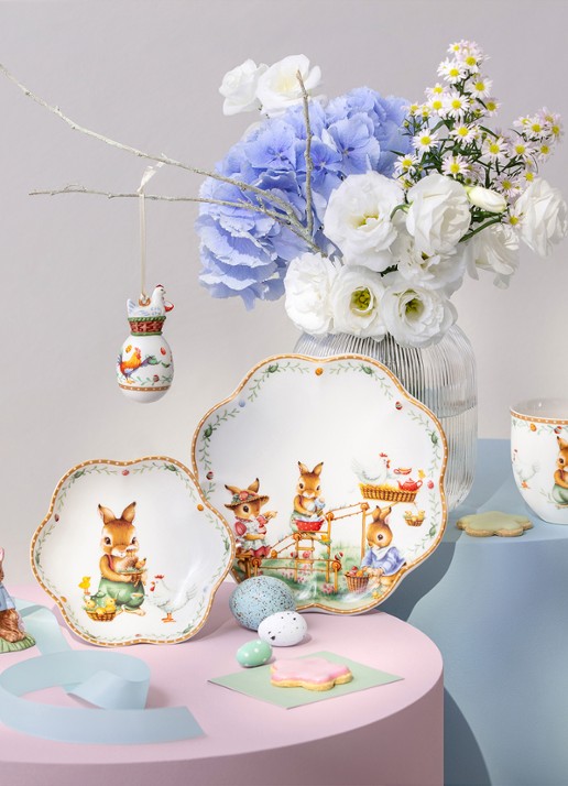 Villeroy & Boch Annual Easter Edition 2026 eierdop 9,8 cm - achterkant 3 bruin