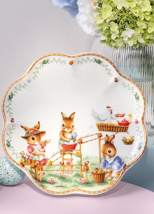 Villeroy & Boch Annual Easter Edition 2026 ontbijtbord 22 cm - voorkant 2 gebroken wit
