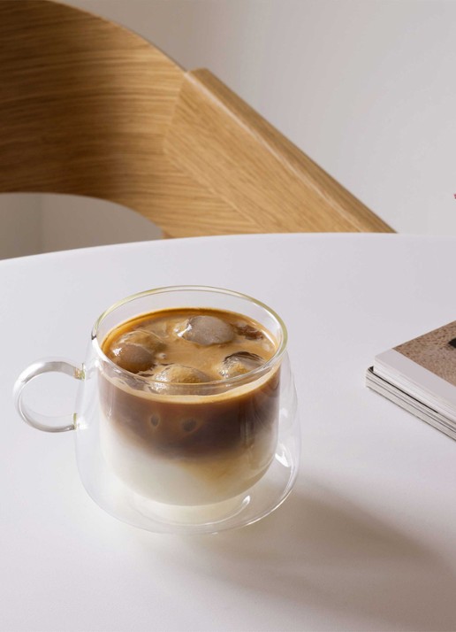Villeroy & Boch Artesano dubbelwandig cappuccinoglas 25 cl set van 2 - voorkant 2 transparant