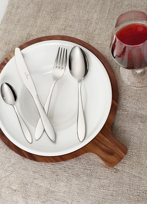 Villeroy & Boch Arthur bestekset 24-delig  - voorkant 4 zilver