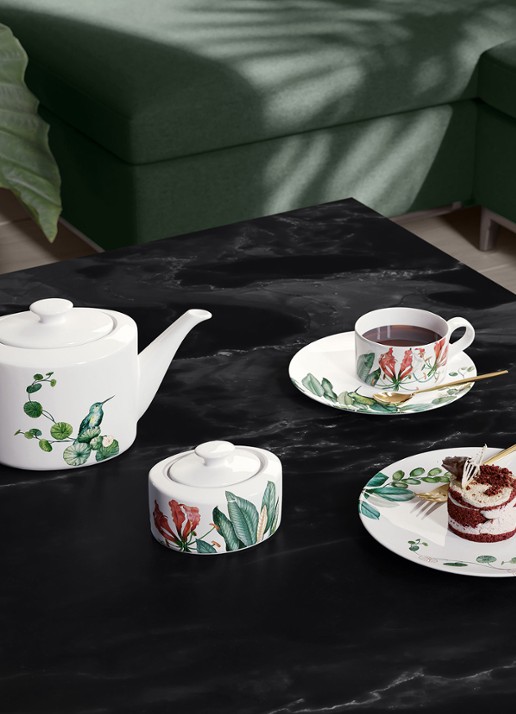 Villeroy & Boch Avarua suikerpotje 33 cl - detail 4 gebroken wit