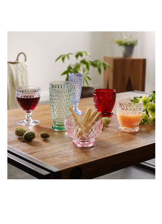 Villeroy & Boch Boston Coloured drinkglas 330 ml - detail steenrood