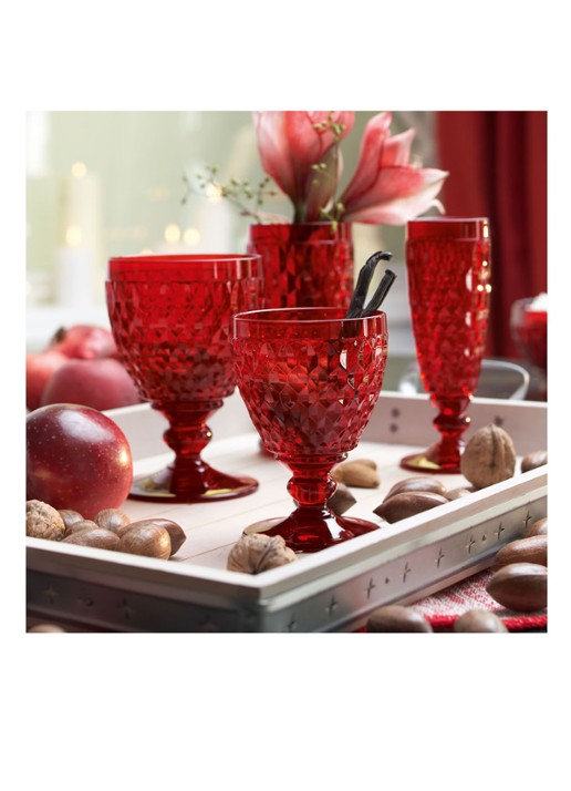 Villeroy & Boch Boston Coloured waterglas 400 ml - detail steenrood