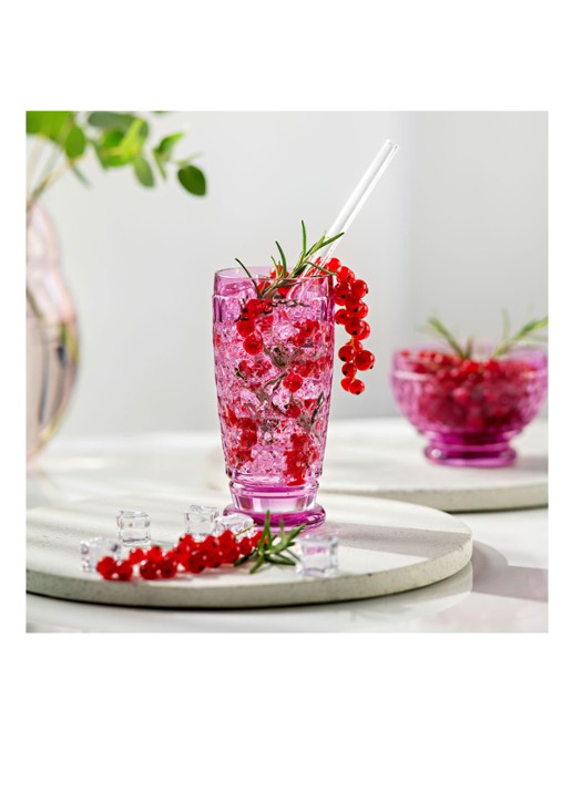 Villeroy & Boch Boston longdrink glas 30 cl - voorkant 2 paars