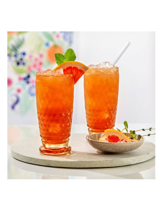 Villeroy & Boch Boston longdrink glas 30 cl - voorkant 3 oranje