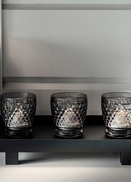 Villeroy & Boch Boston Smoke waterglas 33 cl - voorkant 6 grijs
