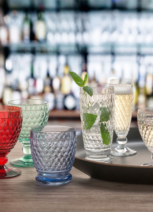 Villeroy & Boch Boston wijnglas 31 cl - voorkant 3 steenrood
