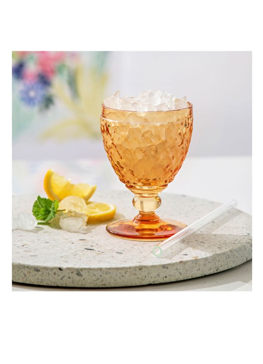 Villeroy & Boch Boston witte wijnglas 12,5 cl - voorkant 2 oranje