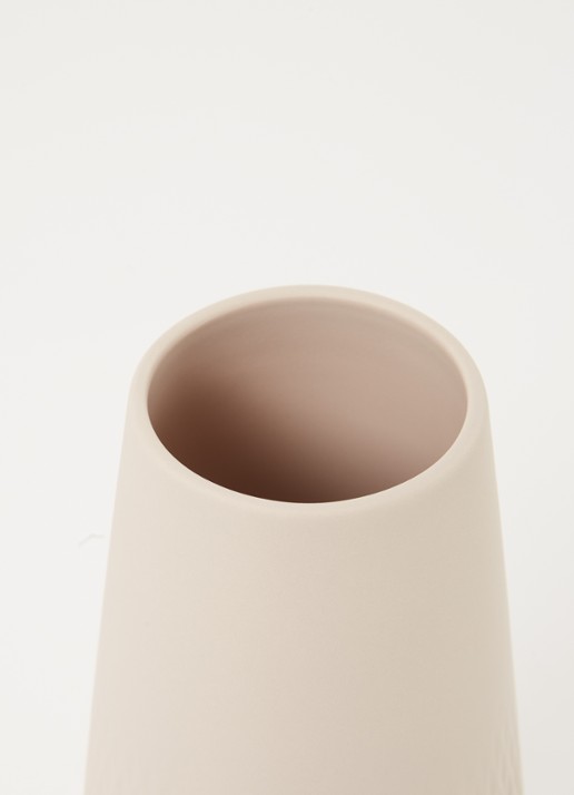 Villeroy & Boch Carre vaas 26 cm - detail beige