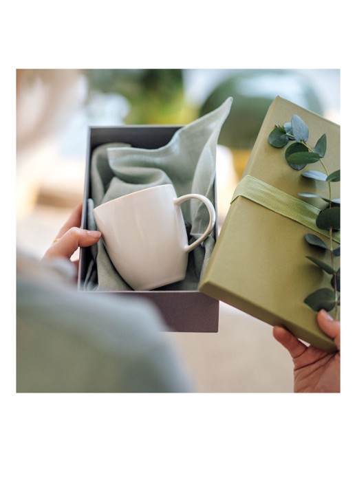 Villeroy & Boch Crafted Cotton mok 35,8 cl - detail gebroken wit