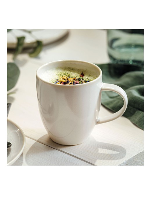 Villeroy & Boch Crafted Cotton mok 35,8 cl - voorkant 4 gebroken wit