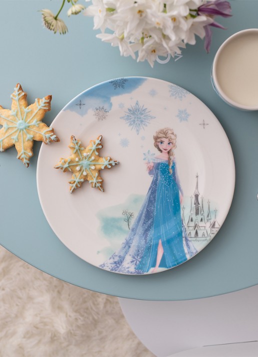Villeroy & Boch Disney Frozen kinderbord 21,5 cm - voorkant 2 blauw