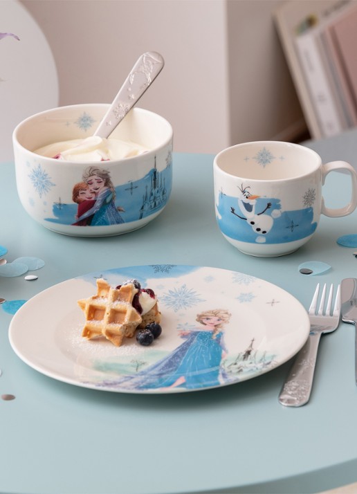 Villeroy & Boch Disney Frozen kinderserviesset 3-delig - voorkant 2 blauw