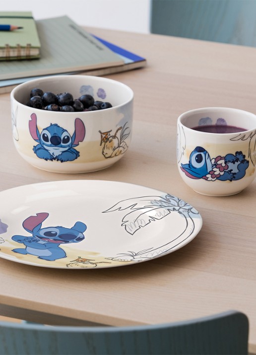Villeroy & Boch Disney Stitch kinderbeker - detail blauw