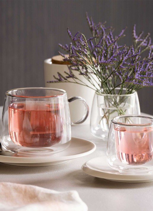 Villeroy & Boch Dubbelwandig koffie- en theeglas 18 cl set van 2 - detail transparant