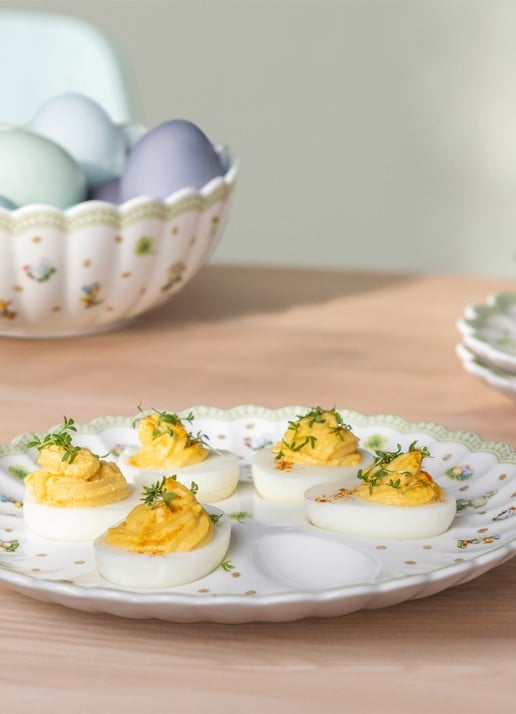 Villeroy & Boch Easter Delight eierbord 24 cm - achterkant gebroken wit