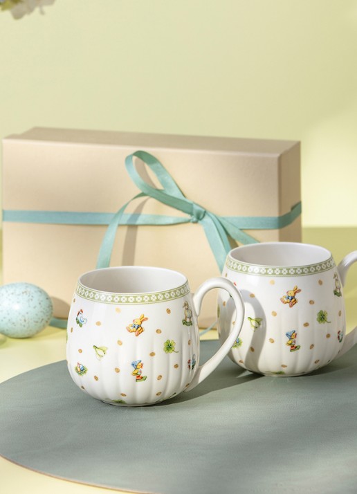 Villeroy & Boch Easter Delight mok set van 2 - achterkant 3 gebroken wit