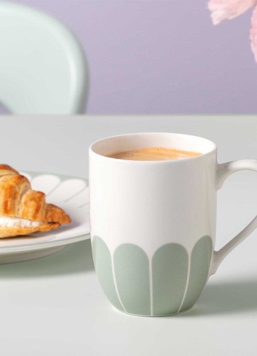 Villeroy & Boch Fleur kopje 29 cl - voorkant 3 lindegroen
