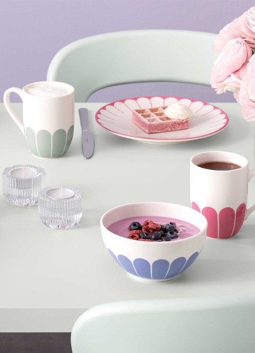 Villeroy & Boch Fleur kopje 29 cl - detail roze