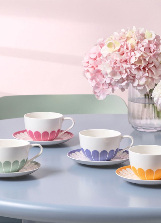 Villeroy & Boch Fleur kopje - voorkant 2 blauw