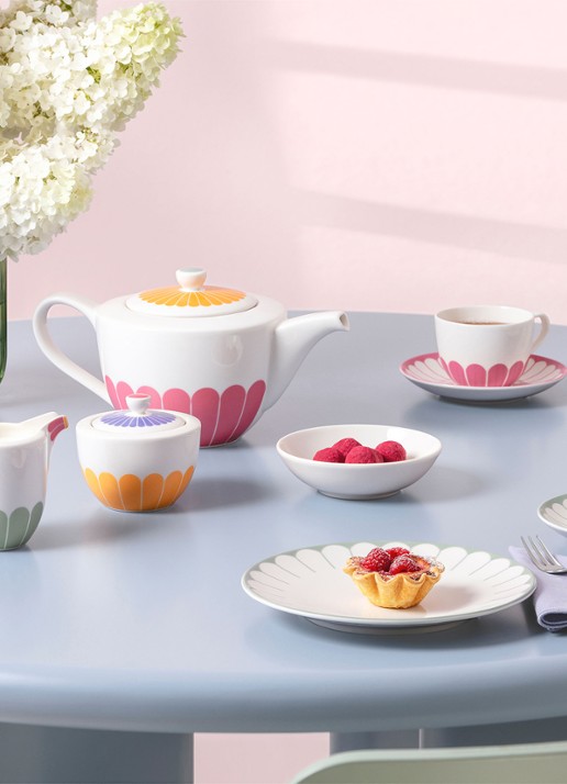 Villeroy & Boch Fleur melkkannetje - achterkant 3 wit