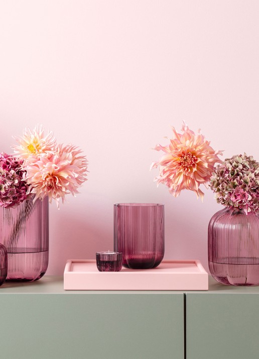 Villeroy & Boch Fleur vaas 11 cm - achterkant 3 roze