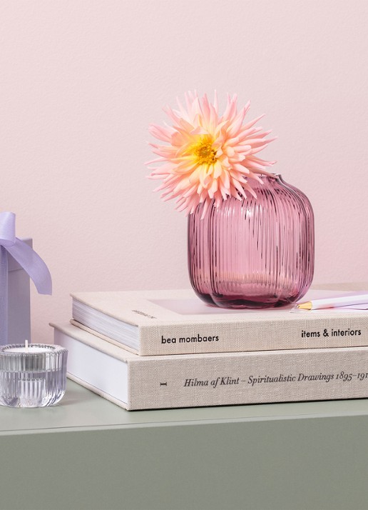 Villeroy & Boch Fleur vaas 11 cm - voorkant 2 roze
