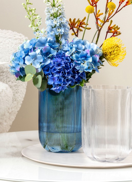 Villeroy & Boch Fleur Wazon vaas 22,5 cm - voorkant 2 lichtgrijs
