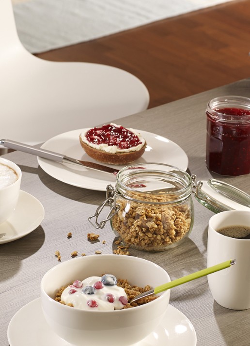 Villeroy & Boch For Me gebaksbordje 16 cm - voorkant 3 gebroken wit