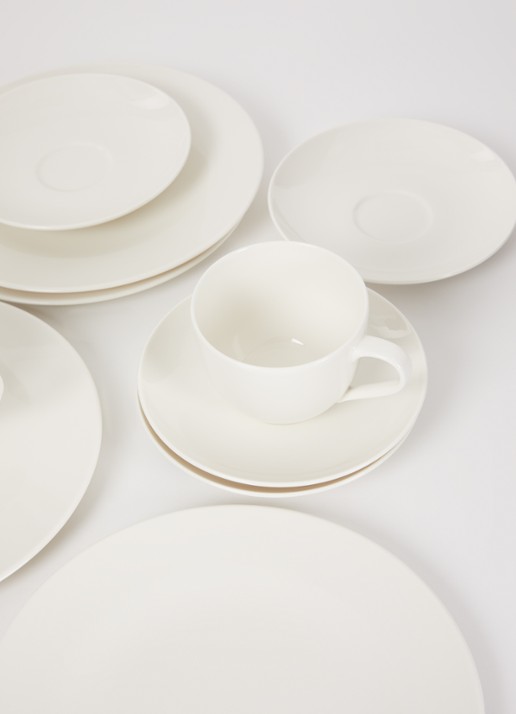 Villeroy & Boch For Me Koffie serviesset 12-delig - detail gebroken wit