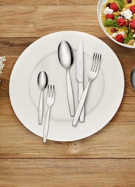 Villeroy & Boch For Me serviesset voor 4 personen - voorkant 4 gebroken wit