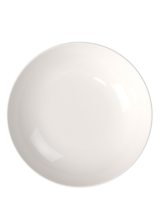 Villeroy & Boch For Me soepbord 24 cm - voorkant 3 gebroken wit