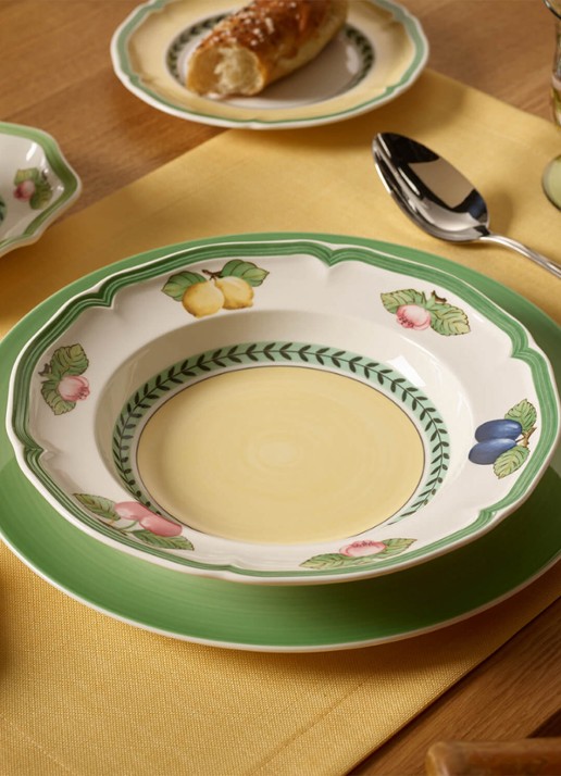 Villeroy & Boch French Garden Fleurence soepbord 23 cm - achterkant 5 groen