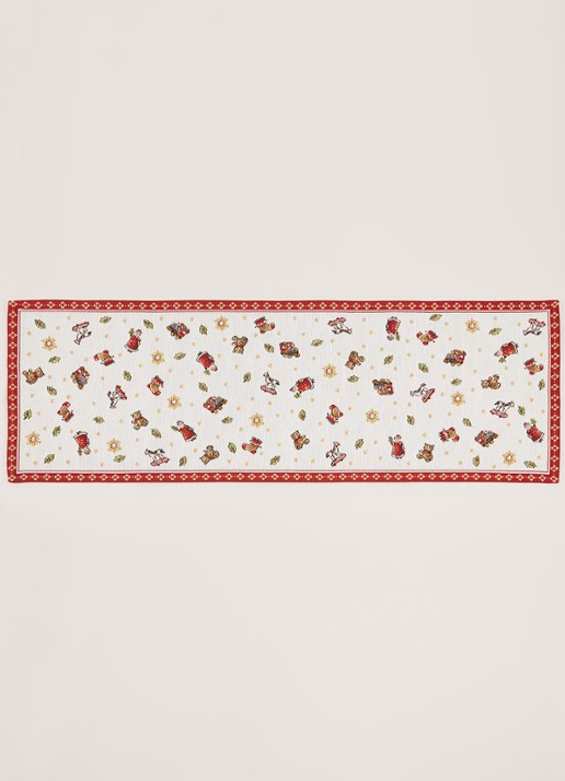 Villeroy & Boch Gobelin tafelloper 32 x 96 cm - voorkant 4 steenrood