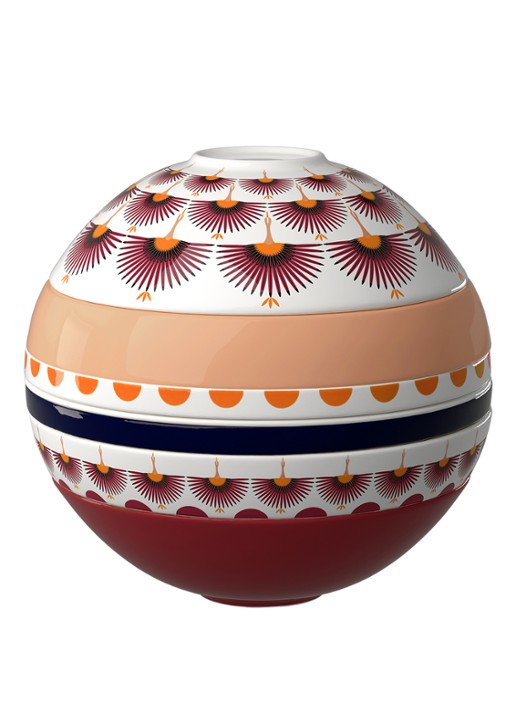 Villeroy & Boch Iconic La Boule Kyoto serviesset 7-delig - voorkant 3 wit